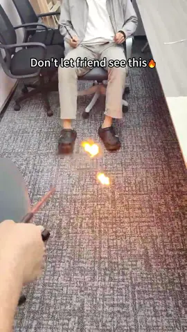 OFFICIAL WARNING: Let your friend see this, and you WILL lose your fire wand forever. (Don't say I didn't warn you) ⚠️#firewandchallenge #harrypotter #magicwands #harrypotterwand #fyp 