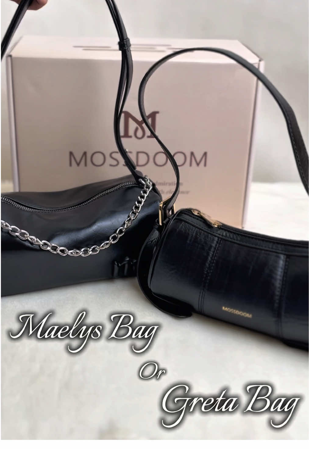 Black edition showdown 🖤 Maelys Bag vs Greta Bag — timeless chic or everyday elegance? Drop your vote below ⬇️ #MossdoomIndonesia #TimelessElegance #PromoGuncang99 #WIBGajian #GajianSale 