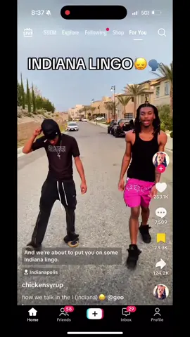 Indiana lingo is a no go 💀💀👎🏾#gosimmie #fyp 
