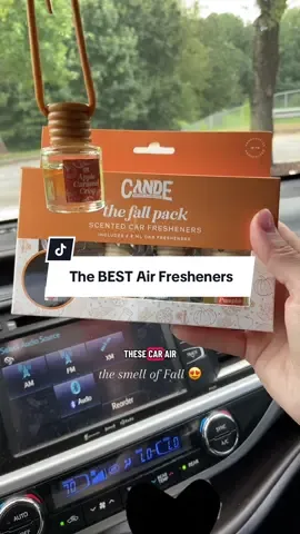 🍂The only air fresheners that don’t give me a headache and the fall pack is here! 😍 They last all season long and make every vehicle smell amazing. Grab the 4-pack now while they’re on sale! #pumpkinseason #fallscents #fall #carairfreshener #tiktokshoplabordaysale 