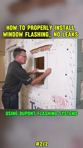 How to properly install window flashing, no leaks ! #carpentry #construction #windows #construction #fyp    