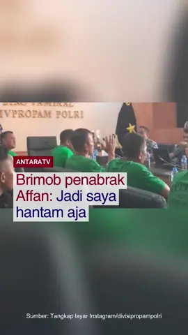 Tujuh anggota Brimob Polda Metro Jaya ditahan usai kendaraan taktis (rantis) yang mereka operasikan menewaskan seorang pengemudi ojek online di Pejompongan, Jakarta Pusat. Salah satu pelaku mengaku kesulitan melihat kondisi sekitar karena asap tebal, lemparan batu, dan kaca rantis berwarna gelap saat peristiwa terjadi. #brimob #polri #rantis #tahanan #ojol #jakarta #demo #isuterkini #antaratv
