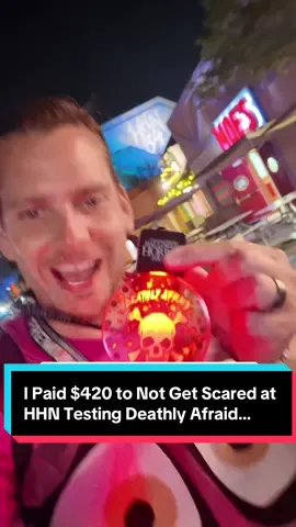 I Paid $420 to Not Get Scared at HHN using the Deathly Afraid Necklace which is a $20 upgrade for Halloween Horror Nights this year. The Deathly Afraid Necklace promotes you won’t be targeted in the scare zones and it works perfectly. You have to try it if you’re worried. #deathlyafraidnecklace #hhn #hhn2025 #halloweenhorrornights #halloweenhorrornightsorlando 