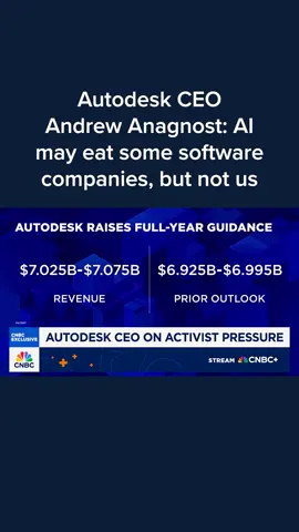 Autodesk CEO Andrew Anagnost on Friday said he believes AI will 