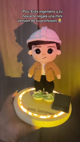 Ingeniero de sistemas personalizado ❤️👨🏻‍💻 #ingeniero #regalospersonalizados #ingenieroamigurumi #ingenieros #regalospareja 
