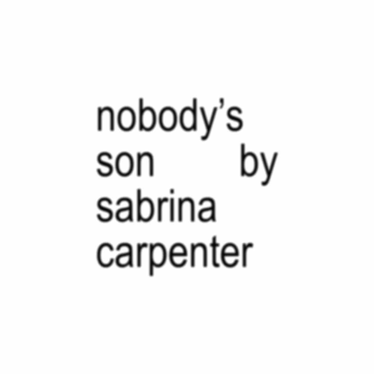 nobody’s son is 🔛🔝 #sabrinacarpenter #mansbestfriend #nobodysson #brat #lyrics 