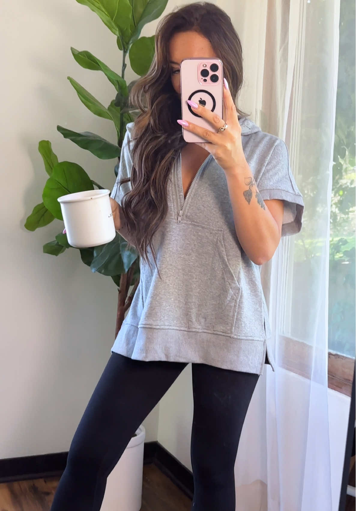 The cutest athleisure top for really any occasion! Grabbing coffee, lounging or hitting a quick happy hour!  #casualoutfits #casualtops #athleisure #loungewear 