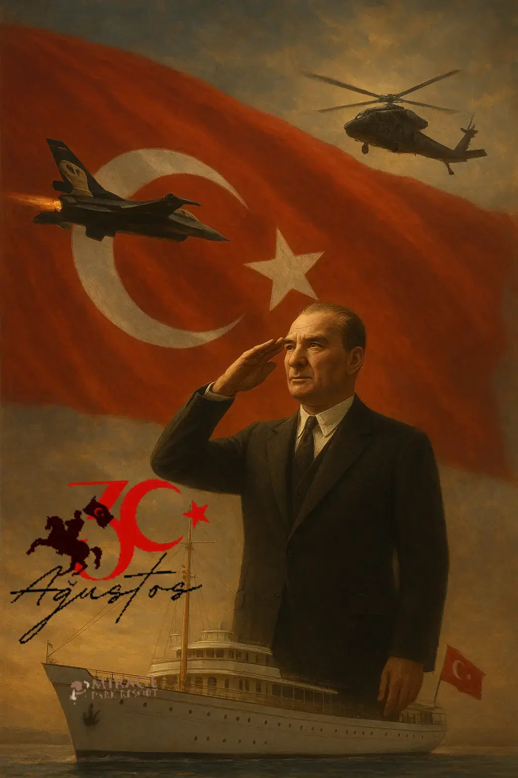 30 Ağustos Zafer Bayramı Kutlu Olsun NE MUTLU TÜRKÜM DİYENE