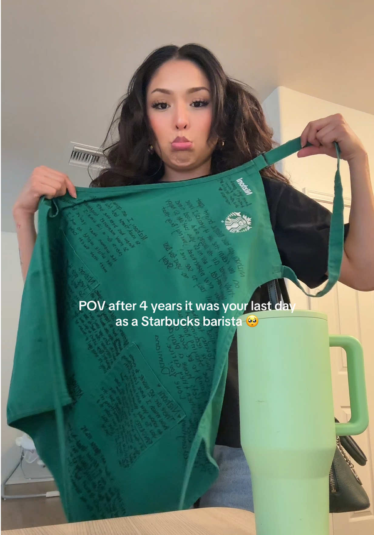 It’s the end of an era for me.. now time to tackle motherhood.💞 #foryou #starbucks #barista 