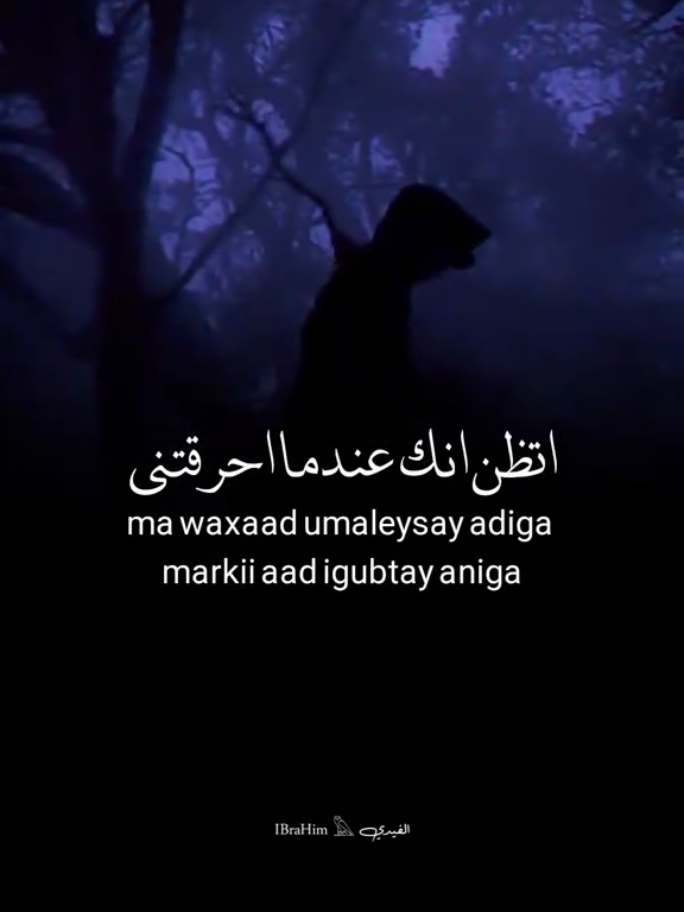 11:07pm  |  29/8/2025  |  اتظن انك عند ما احرقتني  . . #ibraahimfeydi #الفيدي  #somalitiktok #fyp 