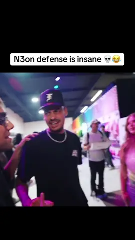 N3on defense is insane 💀😂      #n3on #defense #rizz #fyp 