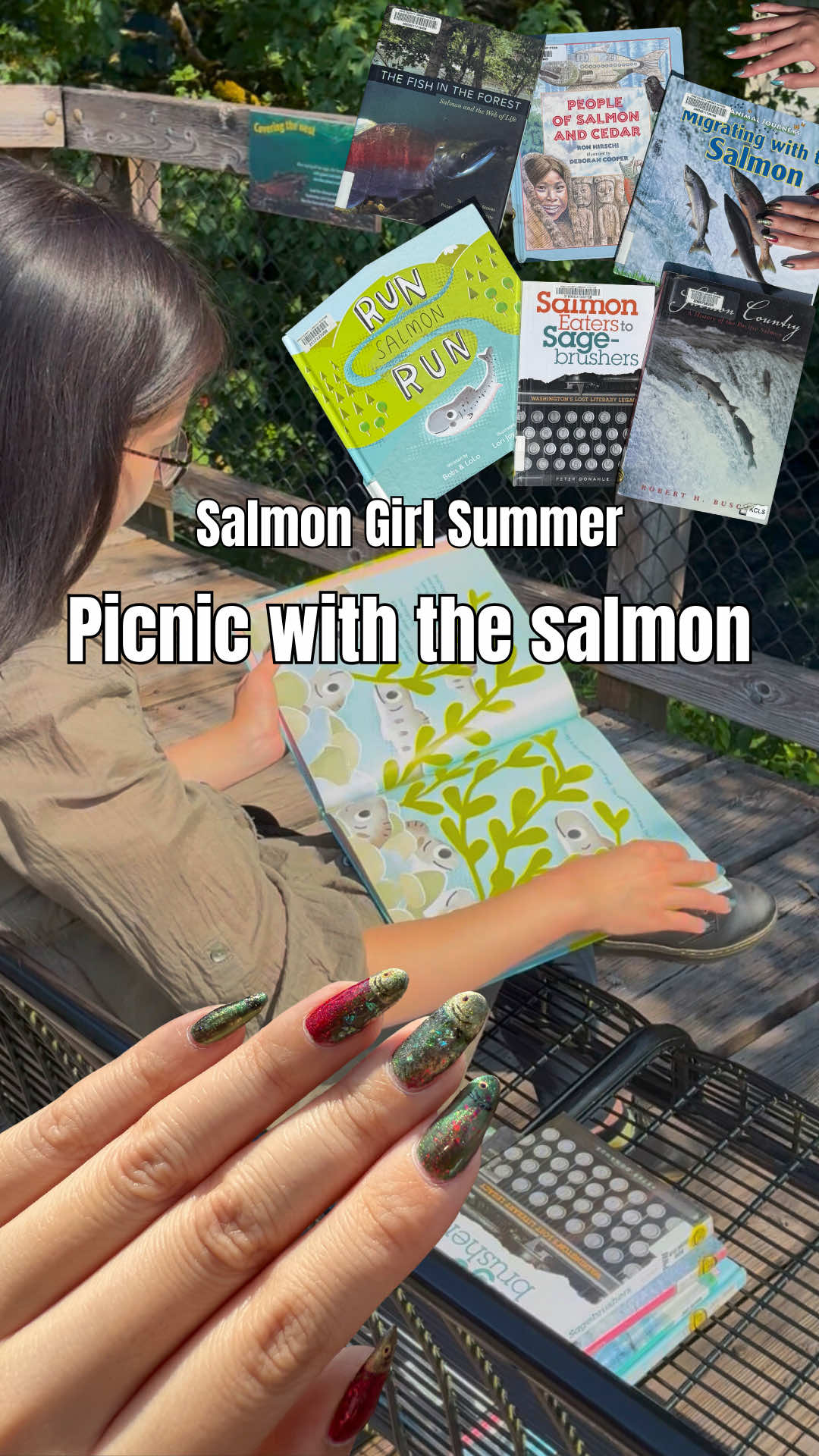 We can still enjoy the salmon spawning on our own, I suppose. Don’t forget to add viewing salmon spawn to your weekend plans! They will be flowing through our rivers and creeks until late fall.
 
 #salmongirlsummer #salmonseason #picnicaesthetic #besties #kingcounty 