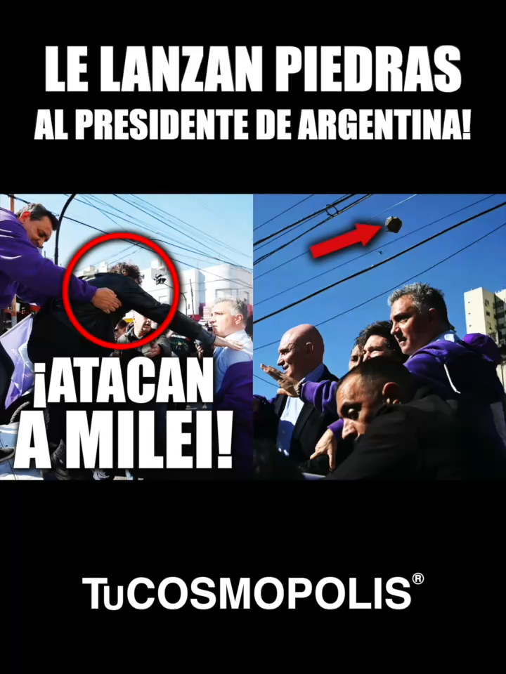 Le LANZAN PIEDRAS al PRESIDENTE de ARGENTINA!