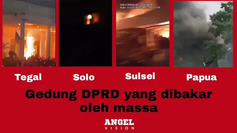 tak hanya jakarta, Bandung, Makasar dan Surabaya, gedung DPRD Tegal, solo, dan Papua menjadi sasaran pendemo 29/08/2025 
