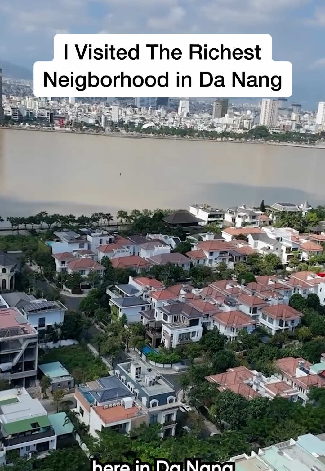 I can't believe how incredible these houses are in Da Nang! It's truly a neighborhood of global wealth, not just Vietnamese wealth!