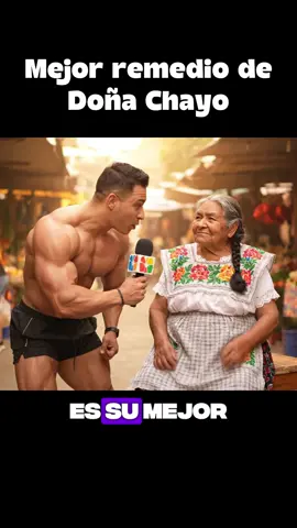 Cuando Doña Chayo tiene un fisicoculturista frente a ella, su remedio para la vida se vuelve más picante y divertido que nunca 😏💪 🤣👵#DoñaChayo #humor #reelsviral #humormexicano #entrevistacallejera 