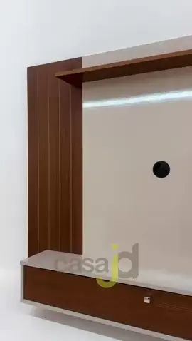 📺 Sua sala merece mais estilo e espaço com este painel para TV incrível! #painel #tv #sala 