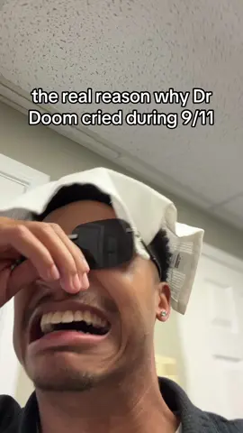 y’all thought he was crying because he was sad?? 😂 #marvel #drdoom #fyp #fantasticfour #skit