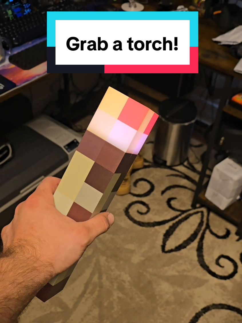 The deeper you go the darker it gets. Grab a torch! #Minecraft #torch #GamingOnTikTok #labordaysale #tiktokshop 