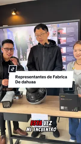 Esta vez nos visitaron los representantes de fábrica de Dahua para que nos indique la nueva tecnología que va llegar a ecuador #dahua #camara #paratii #cctvcamera #quito 