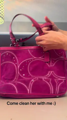 My dream bag 🩷✨ #coachbag #coach #vintagecoach #coachunboxing #bagcleaning