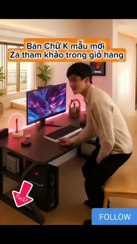 Bàn làm việc chữ K Cong,giá đàn xả kho tròn giỏ hàng#banchuk #banghe #xuhuong #thinhhanh #viralvideo 