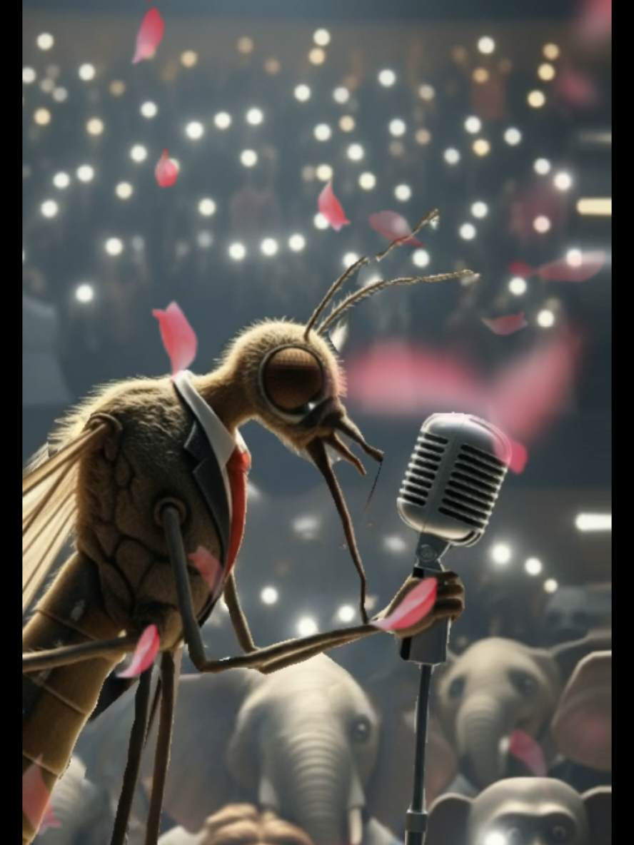 Emotional mosquito concert 😭 #aiart #mosquito #mosquitosinging 