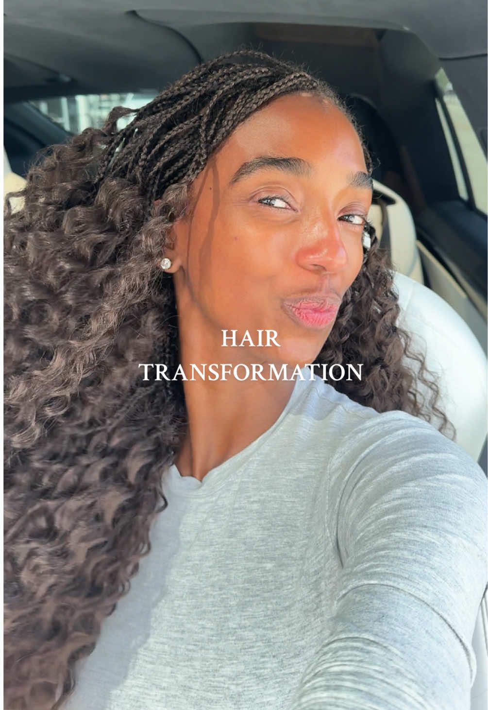 picking this color had me in turmoil and it looks no different to my natural hair color 💀 #microbraids #braidstyles #blackgirlhair #protectivestyles #hairtransformation 