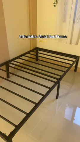 Affordable Metal Bed Frame #bedframe #metalbedframe #affordablebedframe #homefinds 