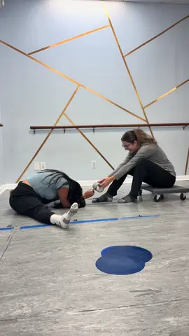 New way to put tape down? Tragedy or maaterpiece? #danceteacher #dance #trending #season #fyp 