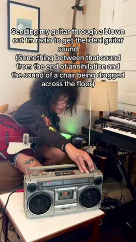 If people actually want to know how I got this sound I would make a tutorial on it bc it was a fun one #fmradio #shoegaze #indiemusic 