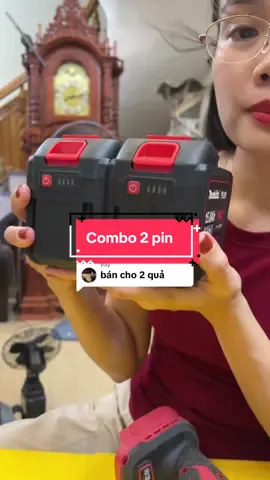 Trả lời @Nguyễn Văn Bẩy combo 2 pin tặng sạc #thanhmai92 #pin20cell 
