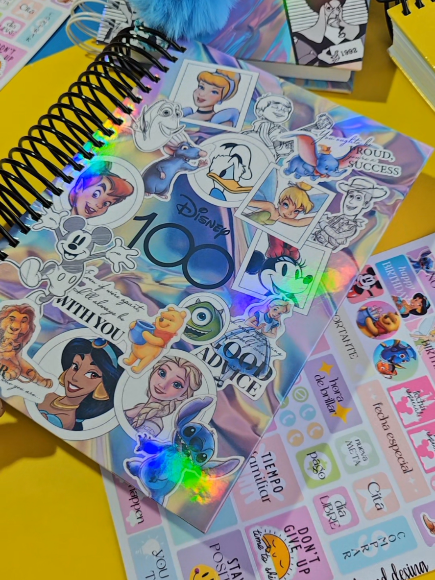 Agendas 2026 🇸🇻7204-1911 #100añosDisney #stich #villanos #villanas #mulan y más 