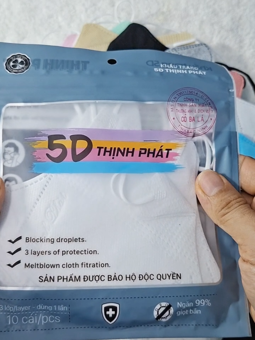 Khẩu trang 5D Thịnh Phát tiện lợi,thấm hút mồ hôi#khautrang5d #khautrangchongnang #khautrang #giadungnhatram88 