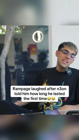Rampage laughed after n3on told him how long he lasted the first time😭😭 #n3on #rampagejackson 