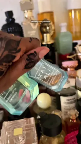 Can’t even share my collection 🥲 @Kayali @The 7 Virtues Perfume #fragrancetiktok #maceration #fragrancereview #perfumetiktok 