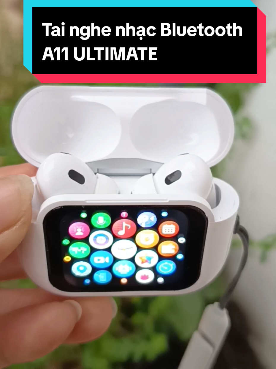 Tai nghe nhạc Bluetooth không dây A11 ULTIMATE với 29 chức năng màn hình cảm ứng thông minh loại xịn #tainghe #tainghekhongday #a11 #xuhuong #miushop585 