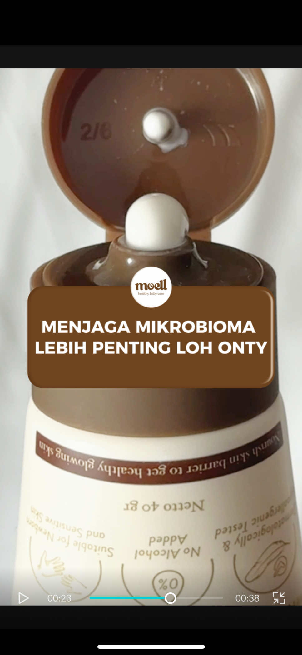 Kalau mikrobioma dikulit anak seimbang, pasti hati onty bakal tenang🥰 #moell #moellskincarebaby #facecreammoell #facecream #facecreamanak #microbiometechnology #mikrobioma 