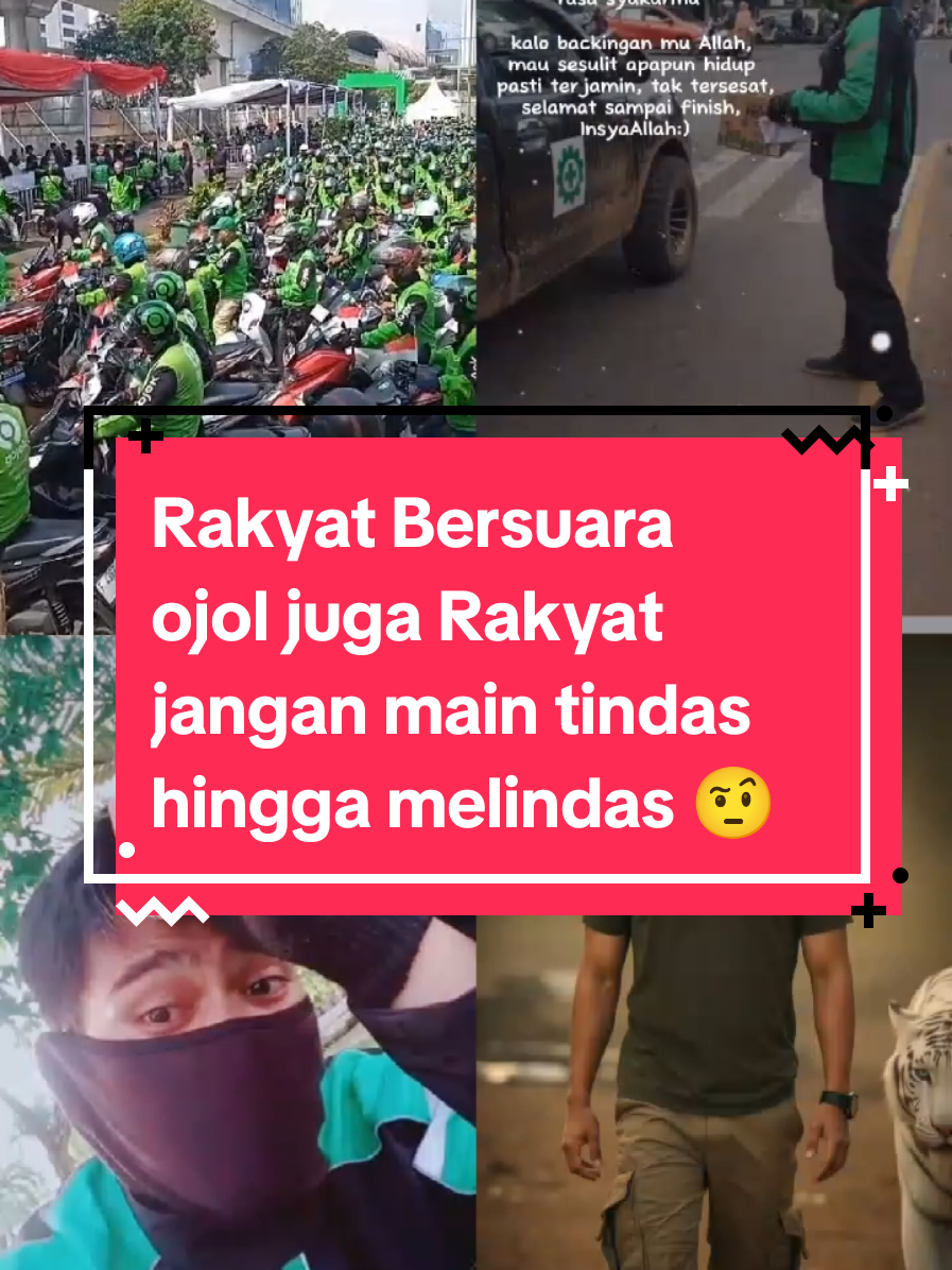 ojol itu jembatan bagi semua kalangan bukan sekedar profesi rakyat dari golongan manapun ada yg bergabung jadi driver ojol ojol juga rakyat. #driverojol #fyp #rakyat #bela #indonesia🇮🇩 