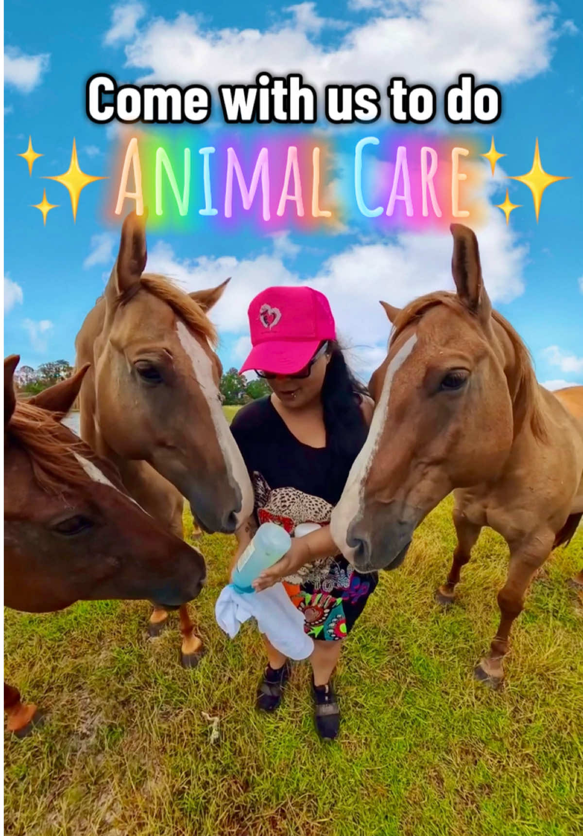 PLS why did i pour that whole tube out like that🤦🏻‍♀️#DeffinitionOfaKlutz 🙋🏻‍♀️🐑Olivia the sheep booked herself a “hooficure” today, she’s our high maintenance girly that knows the toes always have to be maintained💅 (because if hooves aren’t regularly trimmed, they can cause pain) 🐴Maverick the horse came out out of the pasture looking like he lost a fight with his baby brother Goose🐴 and we didn’t want his ego to be as bruised as his face😉 So we quickly cleaned up his cuts and put some antibiotic cream on his face and he’s back to looking tough and handsome as ever  (small cuts need attention too so they don’t turn into a bigger problem) 🐷& Charlotte the pig got her belly rubbed with coconut oil🥥which is basically a luxury spa treatment but she didn’t even leave me a tip or anything🙄 (pigs can have sensitive skin that dries out easily, so moisturizing helps prevent irritation and keeps her comfortable) Keeping up with regular animal care helps keep our animals hea!thy, happy, and always ready for their next adventure💛 #animalcare #animalsoftiktok #farmanimals #cwm #happyanimals #animallover #animaltok #comewithus #farmanimalcare #alyssasanimalsanctuary 