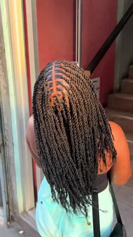 Style: Small Twists with Extensions Mid-back. Cost:$8500. Montego Bay Jamaica. #viral #explore #fyp #foryou #foryoupage 