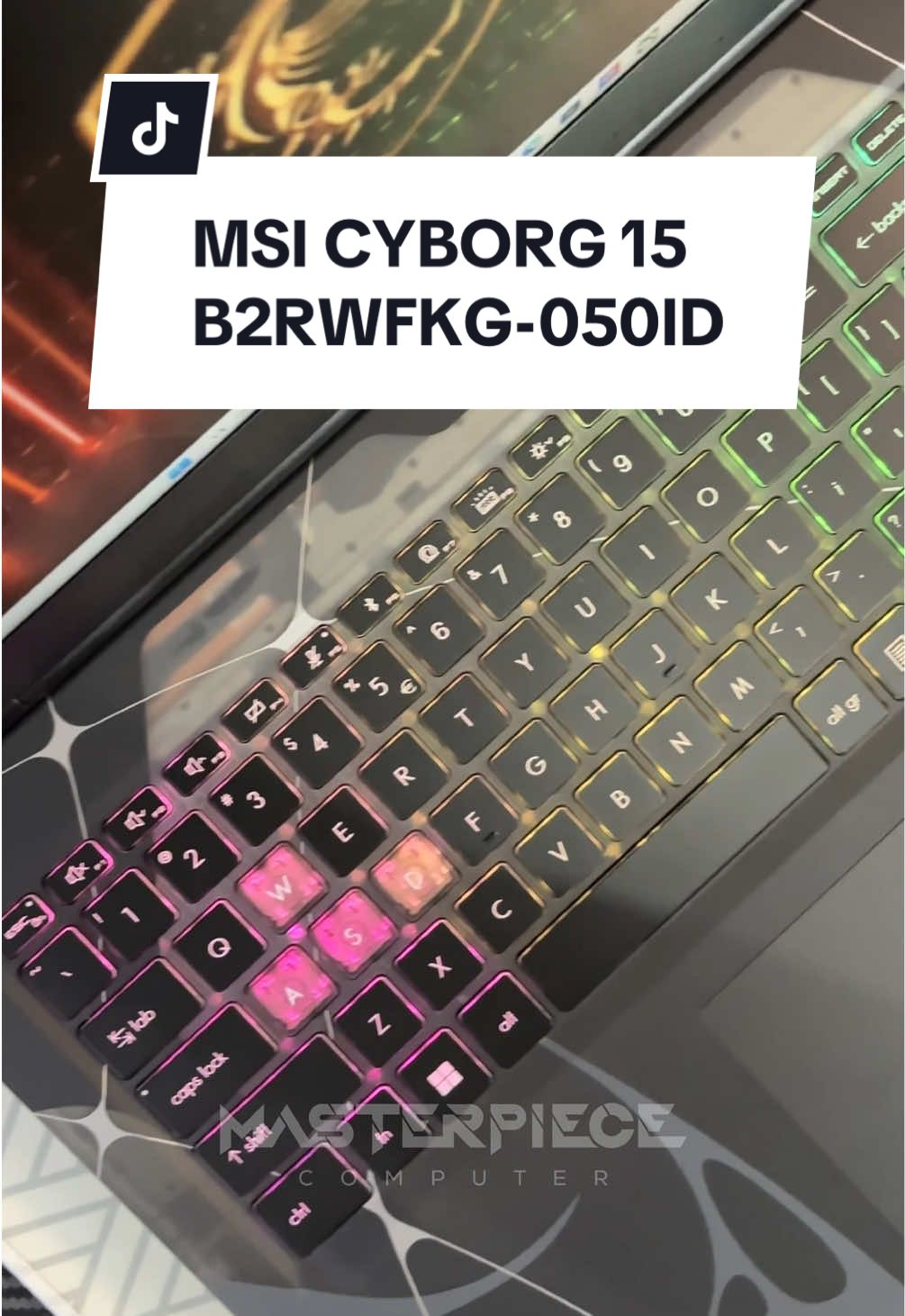 MSI CYBORG 15 NEW DESIGN 🔥 Spesifikasi : Intel Core 7 240H NVIDIA GeForce RTX 5060 15.6” FHD 144Hz 16GB DDR5 512GB M.2 NVMe SSD Windows 11 Home + OH2024 #msicyborg15 #laptopgaming #rtx5060 #rekomendasilaptop #masterpiecekomputer