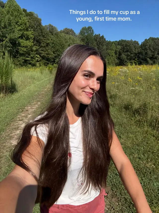 What I do to fill my cup. #momcontent #momcreator #momlife #youngmom #firsttimemom 