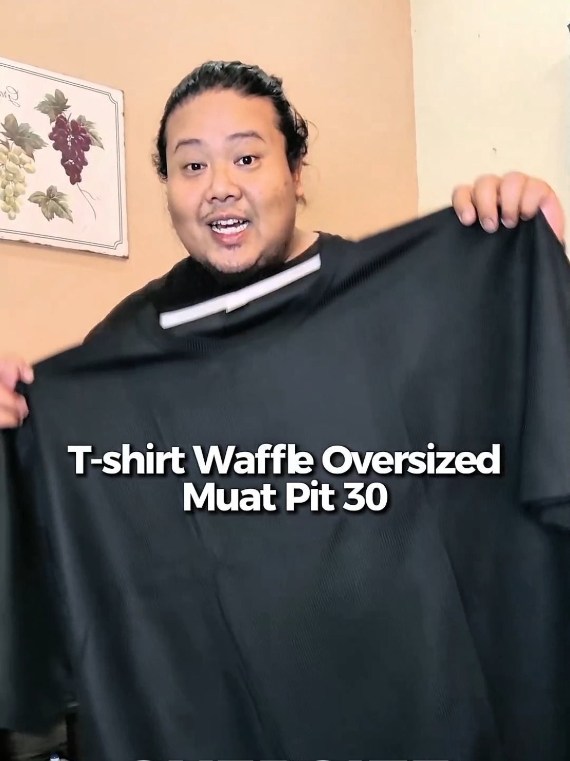 Akhirnya ada t-shirt Waffle untuk abang2 plus size..✨ #tshirtwaffle #tshirtoversize #tshirtplussize #waffleshirt 