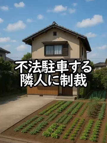 不法駐車する隣人に制裁#shorts