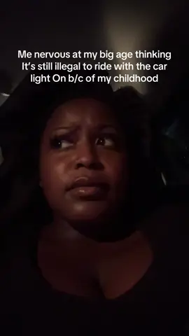 I was today years old when I found out it is NOT illegal to have your car light on while driving 😪 #fears #childhood #lies #fyp 