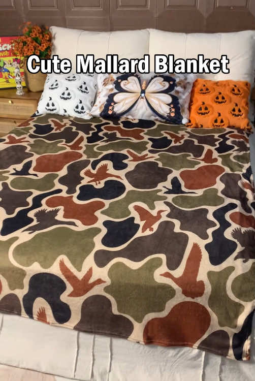 Wrap yourself in comfort and blend into the outdoors 🌿🦆 This Duck Camo Blanket is the perfect combo of cozy and rugged style.#duck #mallards #ducks #duckhunting #duckhunters#duckseason#viral#halloween #ducktok #dealsforyoudays#fyp#daysforyouday#ducksoftiktok #ducklings #duckhunting#LoveMyHome #duckdog#hunting #hunt#spotlightfinds#hunter #huntingtiktok #huntingdog#Halloween2025