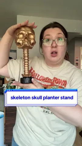 a skeleton planter pot?! like how cool and spooky! #skeletonplanter #skeleton #halloweendecor #halloweendecorations #tiktokshopcreatorpicks 