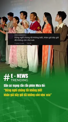 Mưa Đỏ, Khán giả thắc mắc nhiều Sao Việt im lặng trước tác phẩm điện ảnh của nước nhà #enewstrending #viral #muado #quốckhánh #a80 