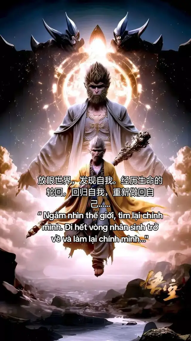 放眼世界，发现自我。经历生命的轮回，回归自我，重新做回自己……“ Ngắm nhìn thế giới, tìm lại chính mình. Đi hết vòng nhân sinh trở về và làm lại chính mình...